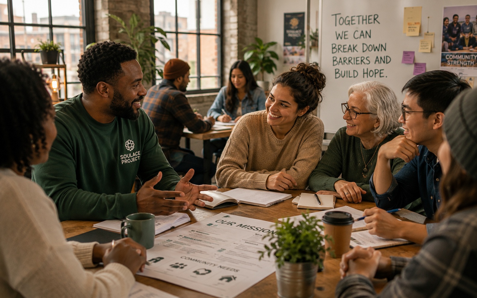 Community looking toward a hopeful future